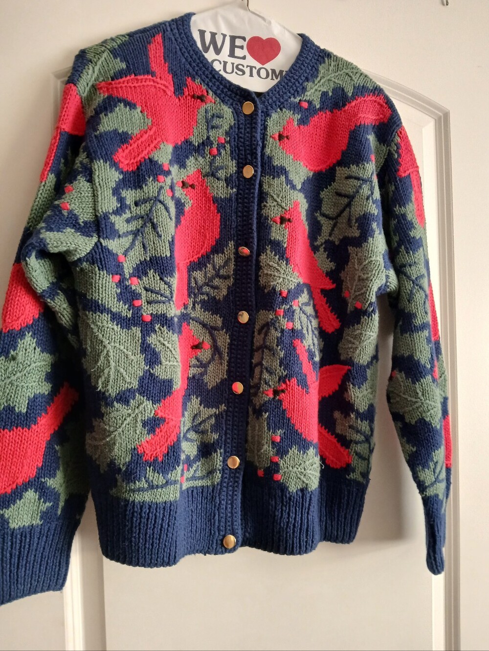 Vintage Orvis Cardinal Knit Sweater- Medium
